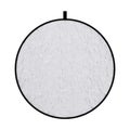 Photograpic Silver Disk Light Reflector Diffuser Screen. 3d Rendering