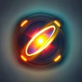 Photon, quantum, particle of light. Light and particle interplay on subject of science, education, computing and modern technology