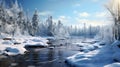 Photoreal Winter Landscape In Quebec Province Daz3d, Norwegian Nature, Cryengine