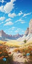 Photorealistic Animation Landscape Wallpaper In Ashcan School Style