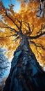 Photorealistic Autumn Tree Art Inspired By Filip Hodas And Noah Bradley Royalty Free Stock Photo