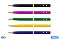 Ballpoint pen isolated on white background vector illustration Royalty Free Stock Photo