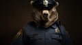 Photorealistic Bear Police Officer: A Narrative-driven Visual Storytelling