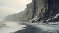 Photorealistic Black Rock Cliffs: A Cinematic Rendering Of Danish Golden Age