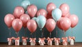 Photorealistic bright balloons