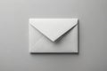 Photorealistic 3D Mockup of a Minimalist Envelope and Letter Stationery Set on a Soft Gray Background A Versatile