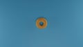 Photorealistic 3D photograph of a donut without icing