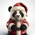 Photorealistic 3d Rendering Of Santa Claus Panda Bear