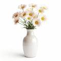 Photorealistic Daisy In Modern Ceramic Vase - Stock Photo Quality