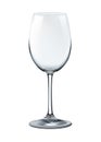 Photorealistic empty wine glass isolated Royalty Free Stock Photo