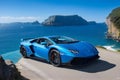 A photorealistic hyper Lamborghini supercar generated by Ai Royalty Free Stock Photo