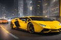 A photorealistic hyper Lamborghini supercar generated by Ai Royalty Free Stock Photo