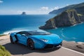 A photorealistic hyper Lamborghini supercar generated by Ai Royalty Free Stock Photo