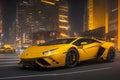A photorealistic hyper Lamborghini supercar generated by Ai Royalty Free Stock Photo