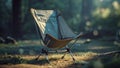 Photorealistic image of a camping folding chair Royalty Free Stock Photo