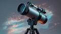 Photorealistic image of a compact high-powered travel telescope Royalty Free Stock Photo