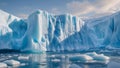 Photorealistic image of a frozen glacier Royalty Free Stock Photo