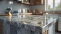 Photorealistic image of a granite countertop sample Royalty Free Stock Photo