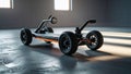 Photorealistic image of a high-tech electric off-road skateboard Royalty Free Stock Photo