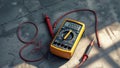 Photorealistic image of a multimeter on a glossy white surface Royalty Free Stock Photo