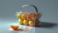Photorealistic image of a plastic fruit holder tray Royalty Free Stock Photo