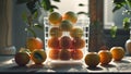 Photorealistic image of a plastic fruit holder tray Royalty Free Stock Photo