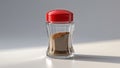 Photorealistic image of a plastic spice bottle with green cap Royalty Free Stock Photo