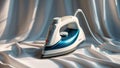 Photorealistic image of a portable steam iron with soft white backdrop Royalty Free Stock Photo