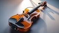 Photorealistic image of a precision-tuned self-adjusting violin Royalty Free Stock Photo