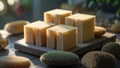 Photorealistic image of a set of eco sponges Royalty Free Stock Photo
