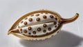 Photorealistic image of a spotted seed zoomed-in on a white background Royalty Free Stock Photo