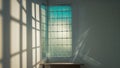 Photorealistic image of a sunlight casting pattern through glass Royalty Free Stock Photo