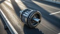 Photorealistic image of a transmission gear in an industrial setting Royalty Free Stock Photo