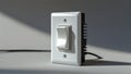Photorealistic image of a white light dimmer switch Royalty Free Stock Photo