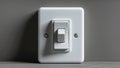 Photorealistic image of a white light dimmer switch Royalty Free Stock Photo