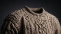 Photorealistic image of a wool sweater on a color-neutral surface Royalty Free Stock Photo