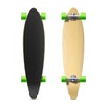 Photorealistic longboard, skateboard Royalty Free Stock Photo