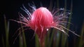 Photorealistic Macro Of A Dreamlike Pink Flower With Water Droplets Royalty Free Stock Photo