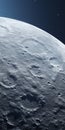 Photorealistic Moon Image: Detailed Close-up Of Nighttime Landscape