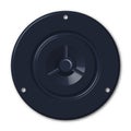 Photorealistic music speaker front view, vector illustration Royalty Free Stock Photo
