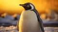Photorealistic Penguin In Soft Light: A Captivating Portrait