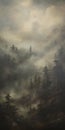 Photorealistic Post-apocalyptic Forest Painting With Detailed Landscapes