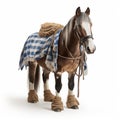 Photorealistic Rendering Of Horse In Traditional Bavarian Clothing