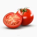 Photorealistic Renderings Of Half Cut Tomato - Uhd Image By Tomek Setowski