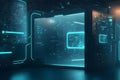 A photorealistic scenario in which AI-driven cybersecurity algorithms detect generated by Ai