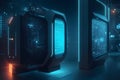 A photorealistic scenario in which AI-driven cybersecurity algorithms detect generated by Ai