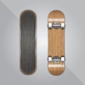 Photorealistic skateboard template Royalty Free Stock Photo