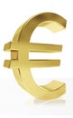 Photorealistic symbol of the currency symbol Euro