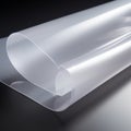 Photorealistic Transparent Polyethylene Bt Film On Black Surface