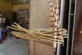 Photos of alpins, a traditional musical instrument of H`Mong boys in Sapa.